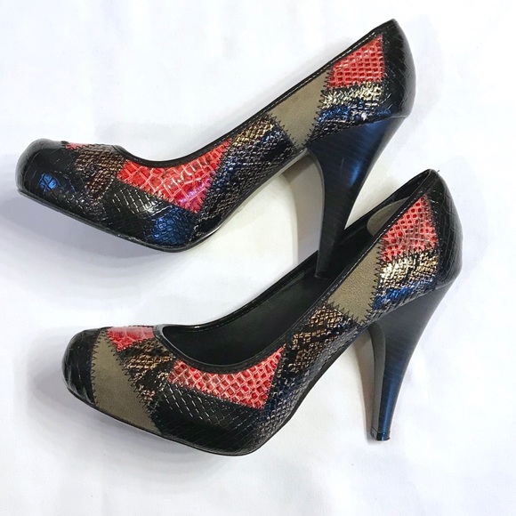 Dollhouse Shoes - Dollhouse Patchwork Heels